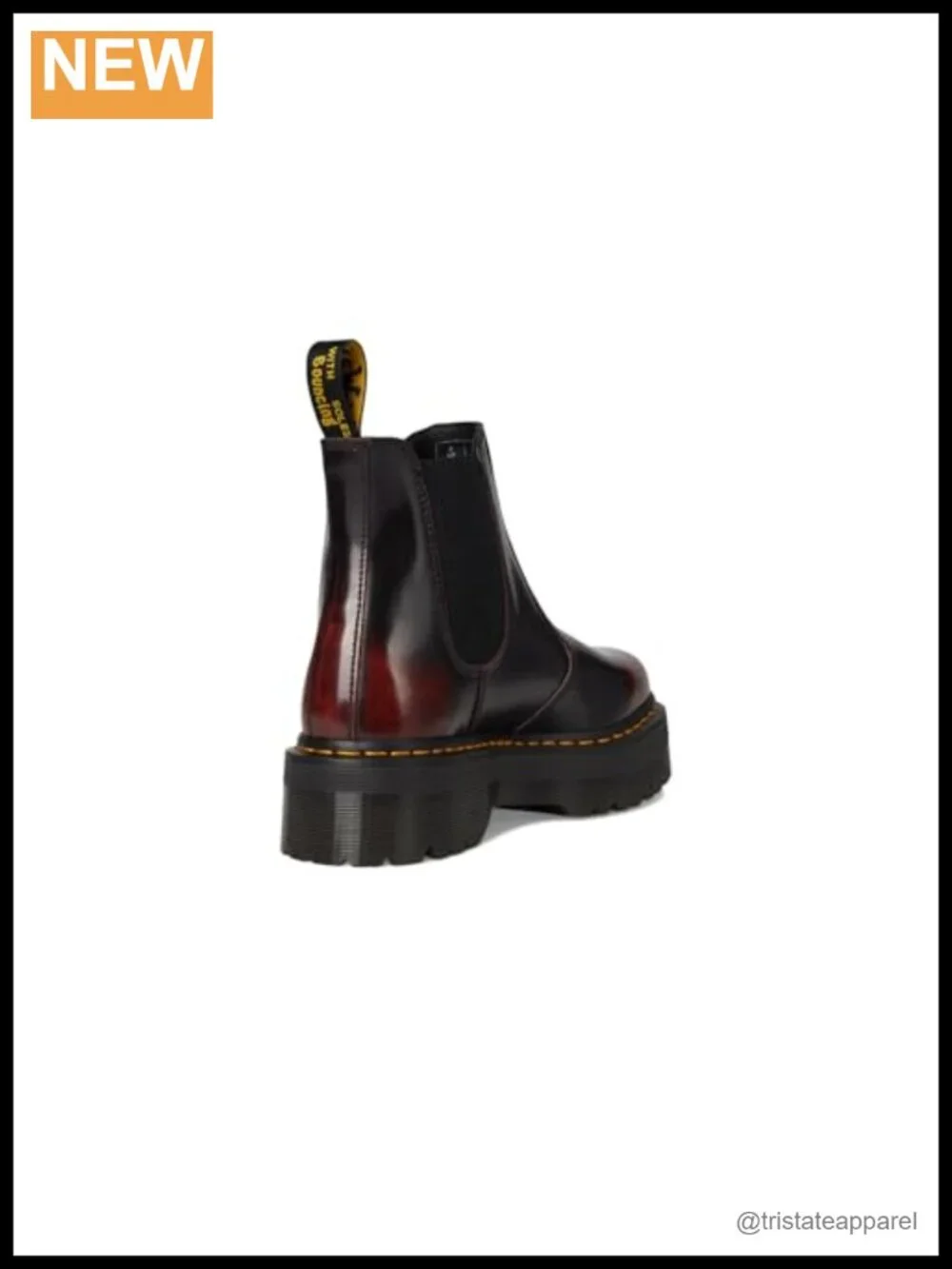 Dr. Martens 2976 Quad Chelsea Boots Leather Platform Ankle Boots